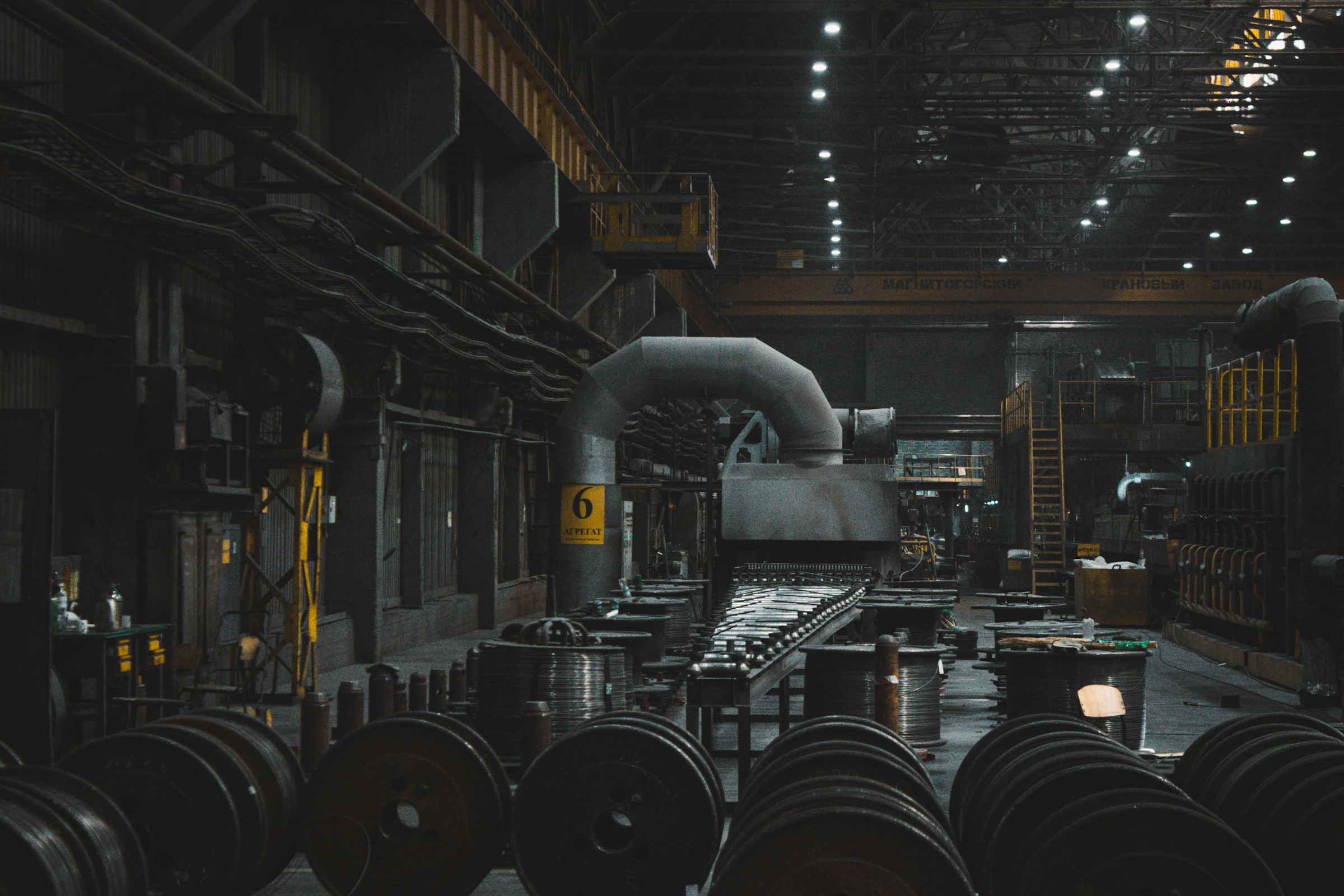 Industriële werkplaats met machines
