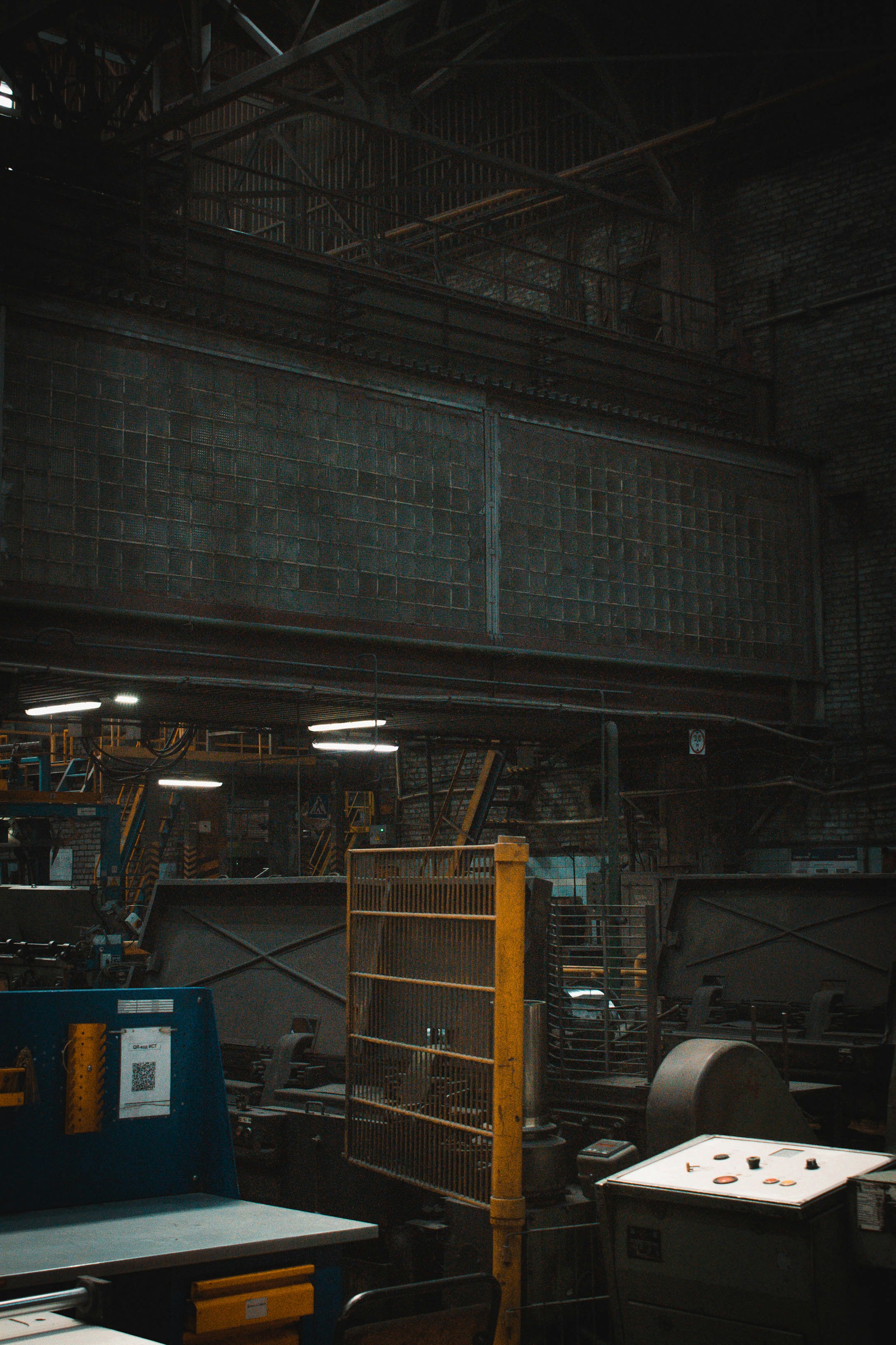 Werkplaats met machines